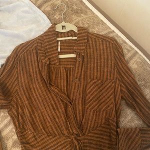Free people long sleeve button up